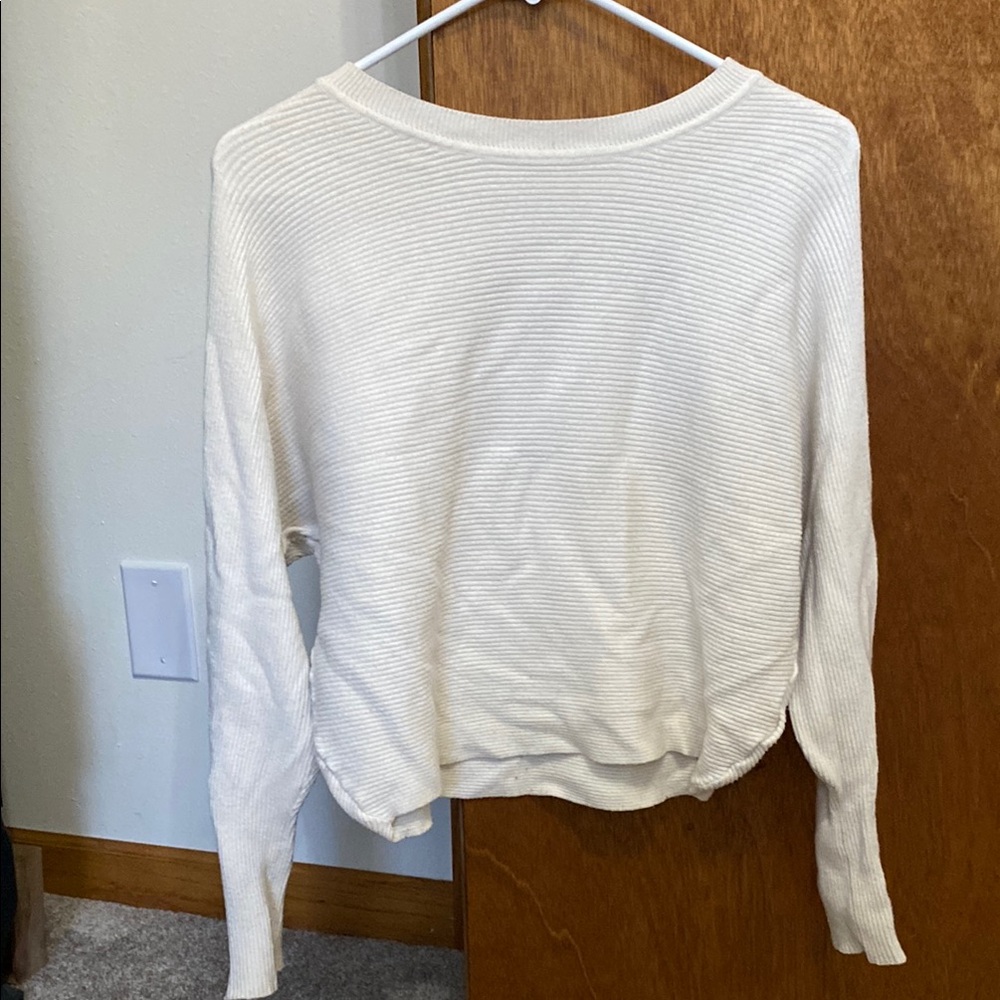 Cozy White Knit Sweater